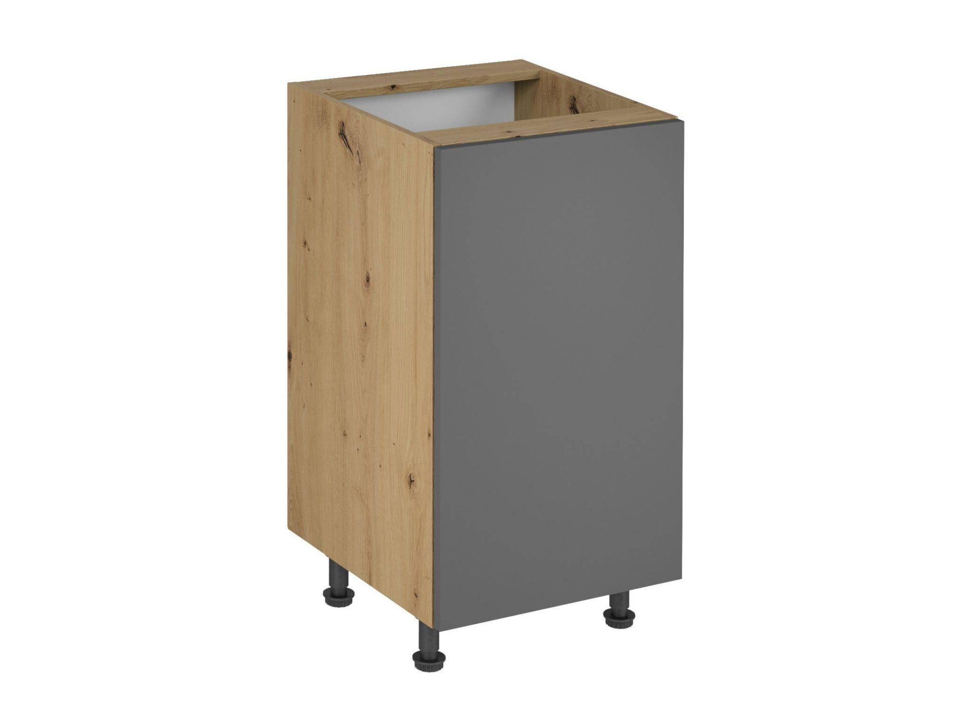 Apatinė virtuvės spintelė 1 durų Langen Grey D45 P/L