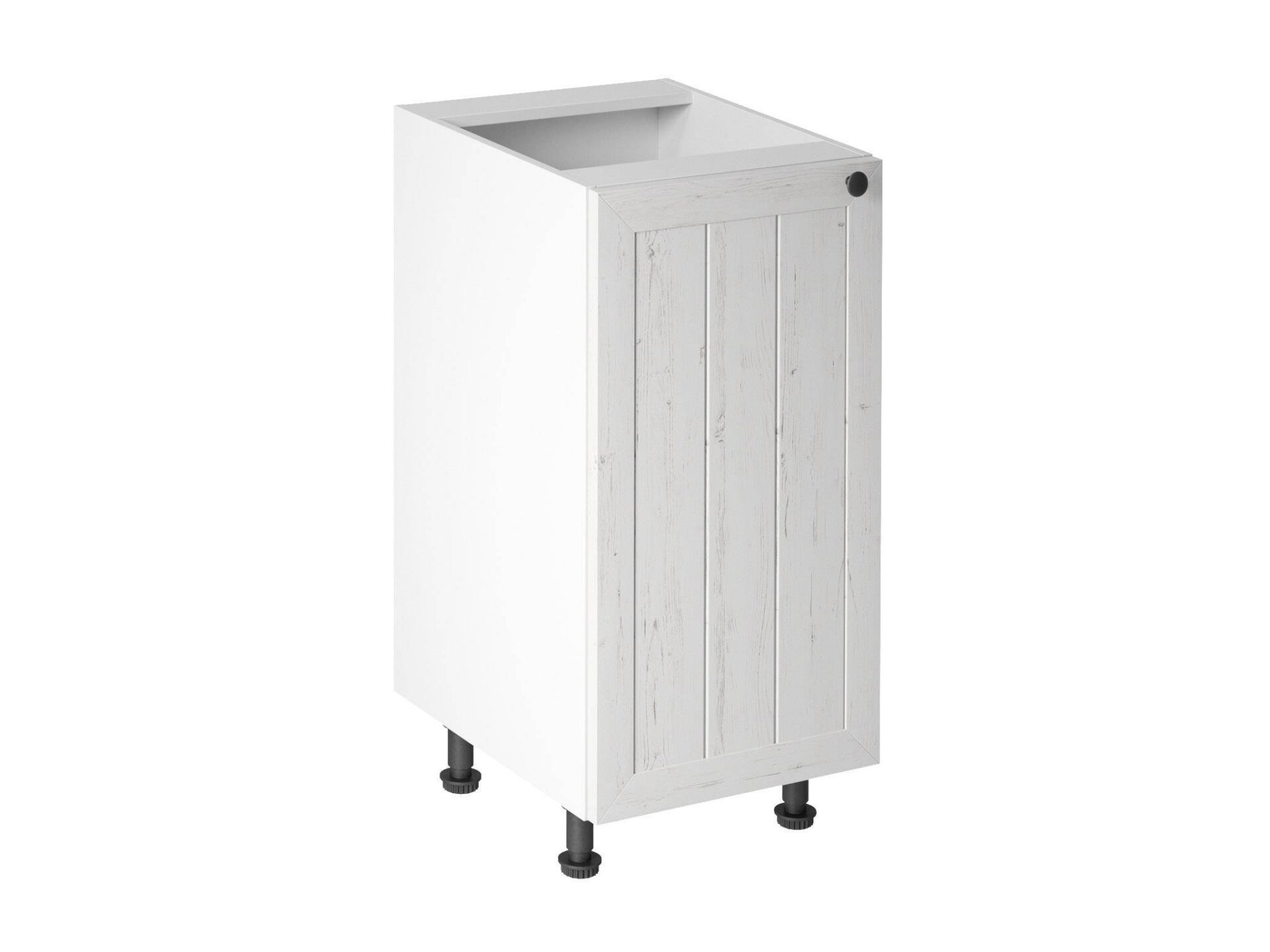 Apatinė virtuvės spintelė, 1 durų, kairė, D40-L, provanso pušis, Andersen balta matinė