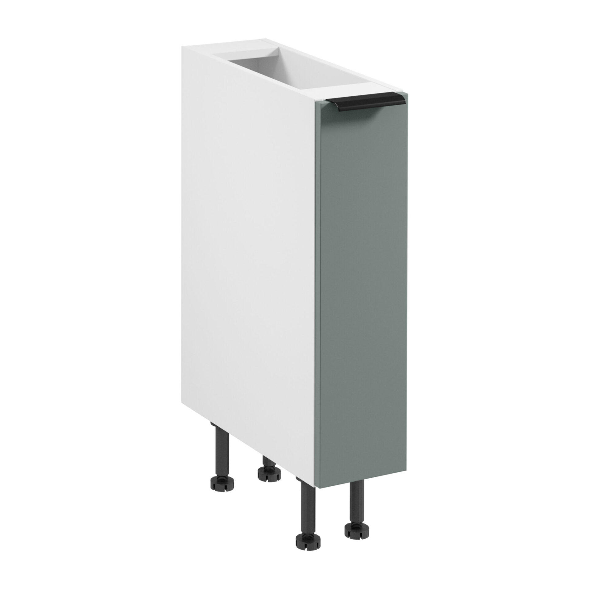 Apatinė virtuvės spintelė 1D Cargo Sorento D20C balta žalia