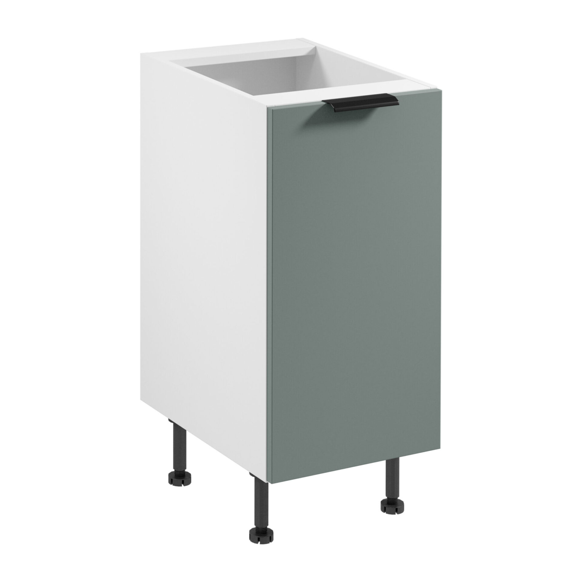 Apatinė virtuvės spintelė 1D Sorento D40 P/L Balta Žalia