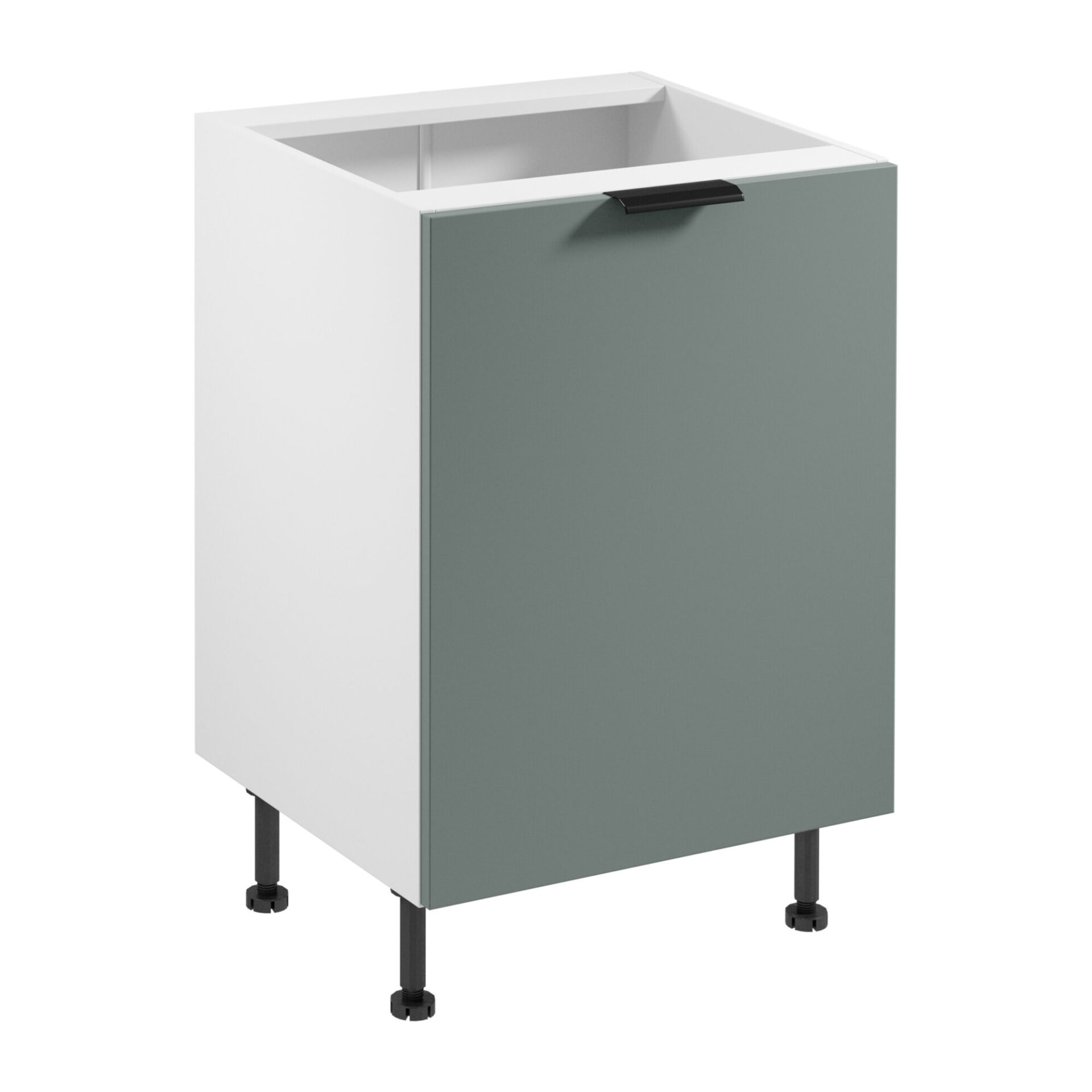 Apatinė virtuvės spintelė 1D Sorento D60 P/L Balta Žalia