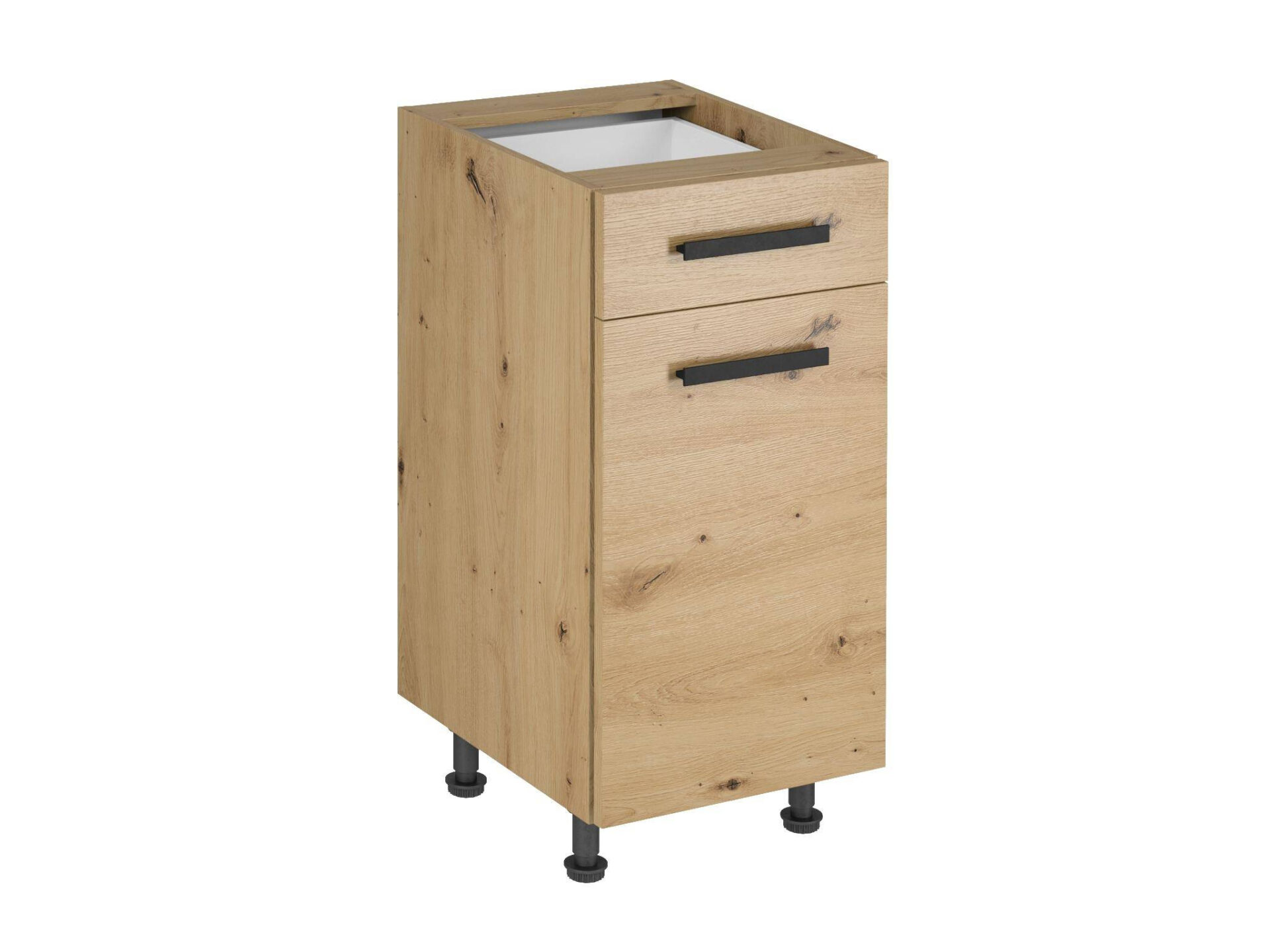 Apatinė virtuvės spintelė 1D1S D40S1 P/L Klasikinė rankena Langen Artisan