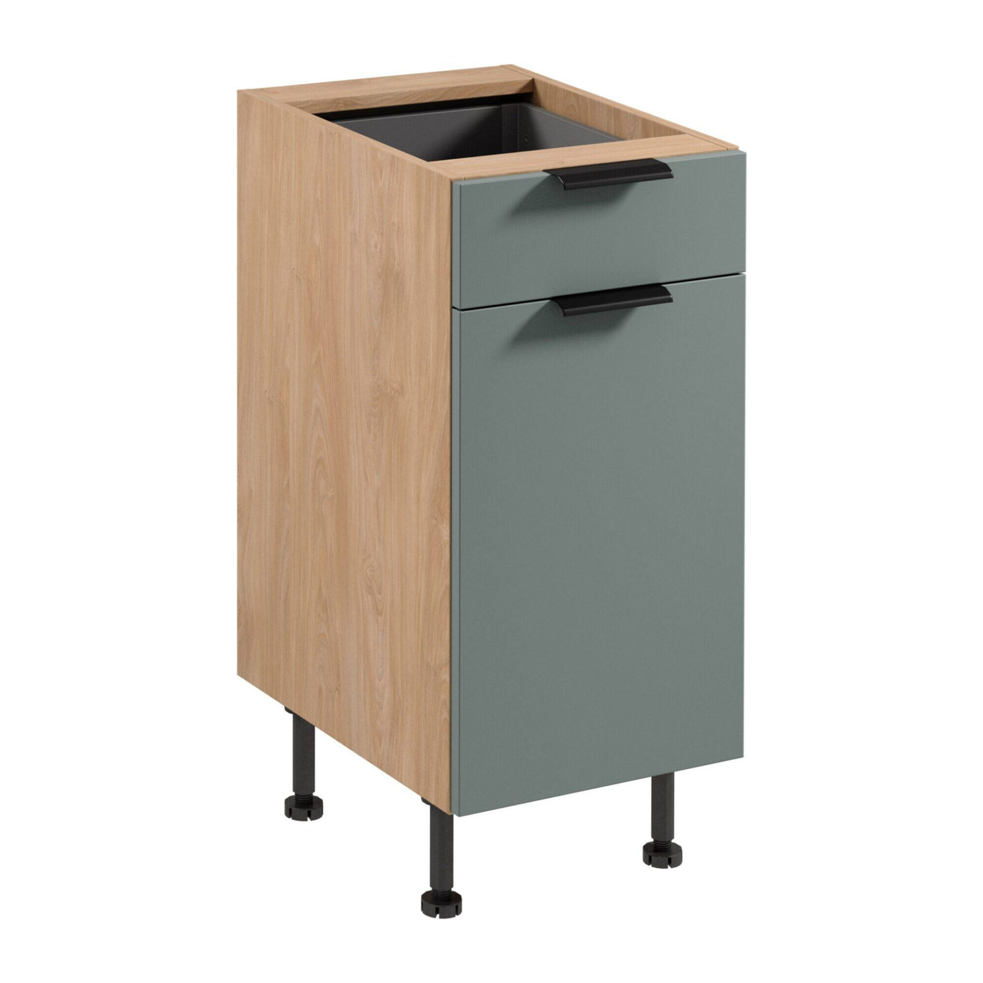 Apatinė virtuvės spintelė 1D1S Sorento D40S1 P/L Puccini žalia