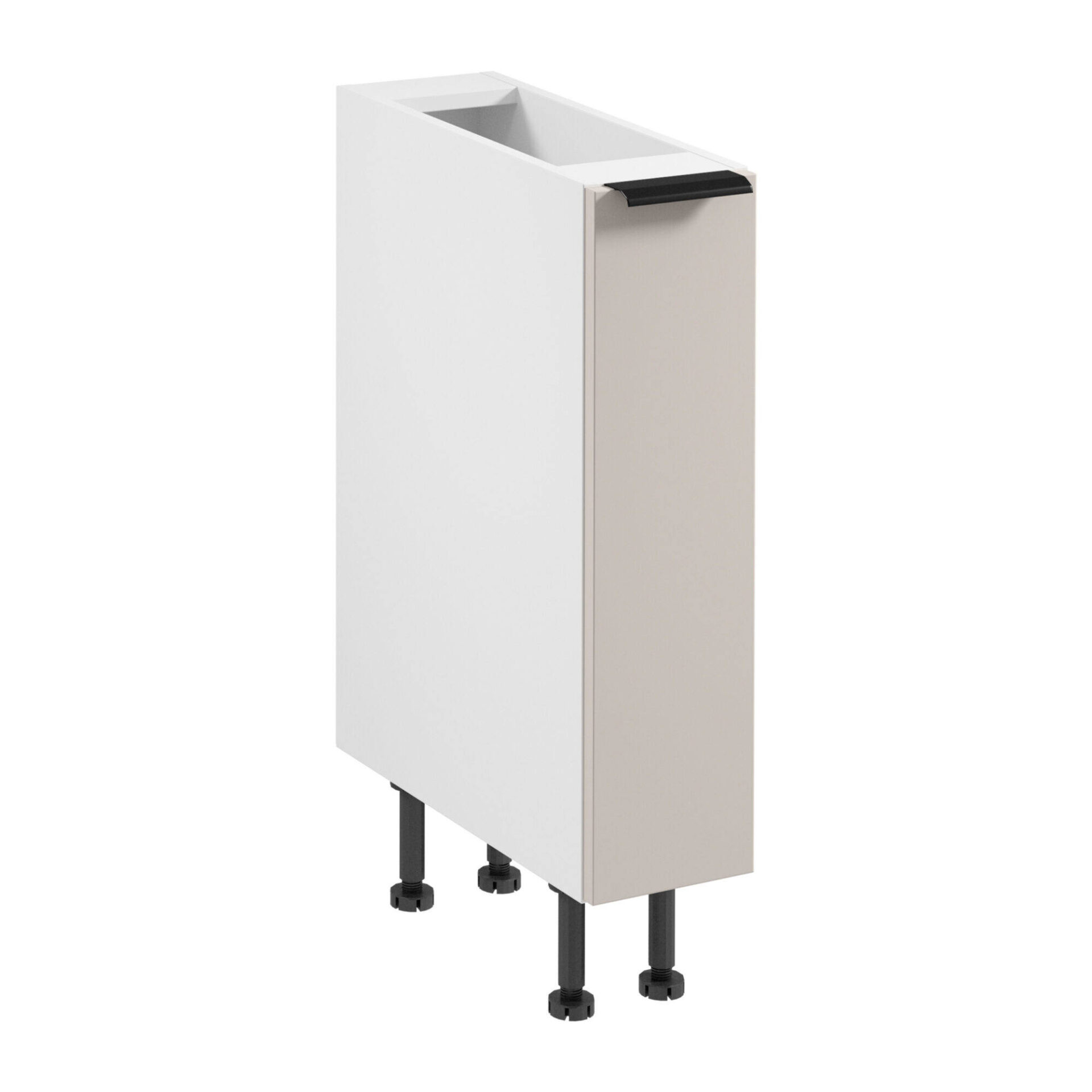 Apatinė virtuvės spintelė 1S Cargo Sorento D20C matinės baltos matinės smėlio spalvos