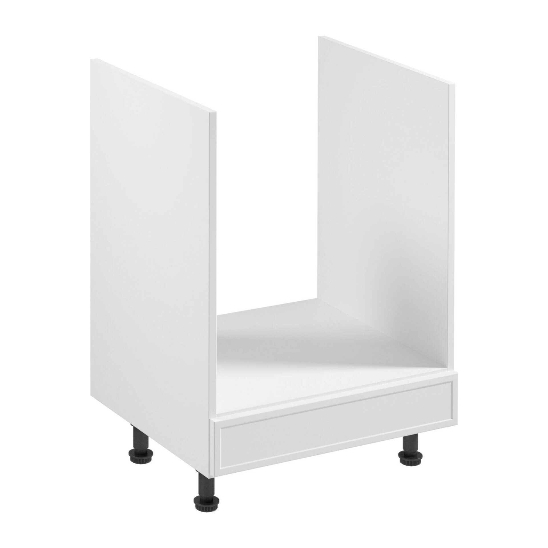 Apatinė virtuvės spintelė 1S įmontuojama viryklė Sorento D60ZK matinės baltos spalvos