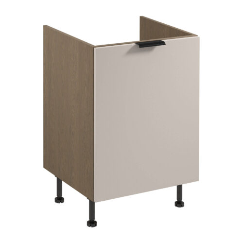 Apatinė virtuvės spintelė 1S su rūšiavimo įdėklu Sorento D60ZS AX Baltic Storm Beige Matte