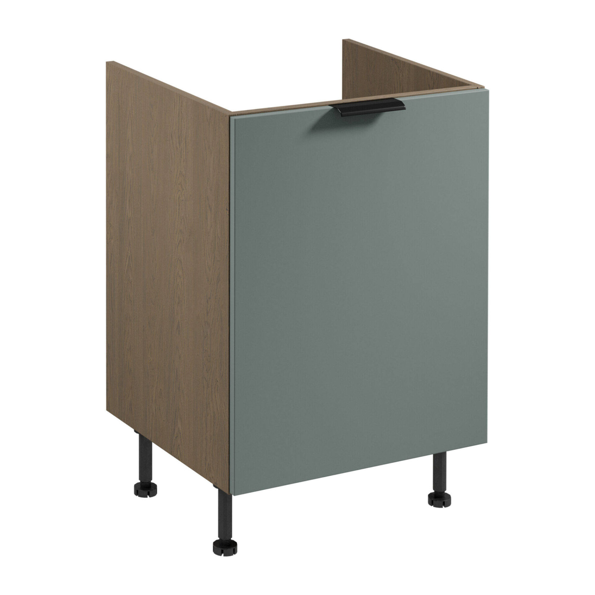 Apatinė virtuvės spintelė 1S su rūšiavimo įdėklu Sorento D60ZS AX Baltic Storm Green