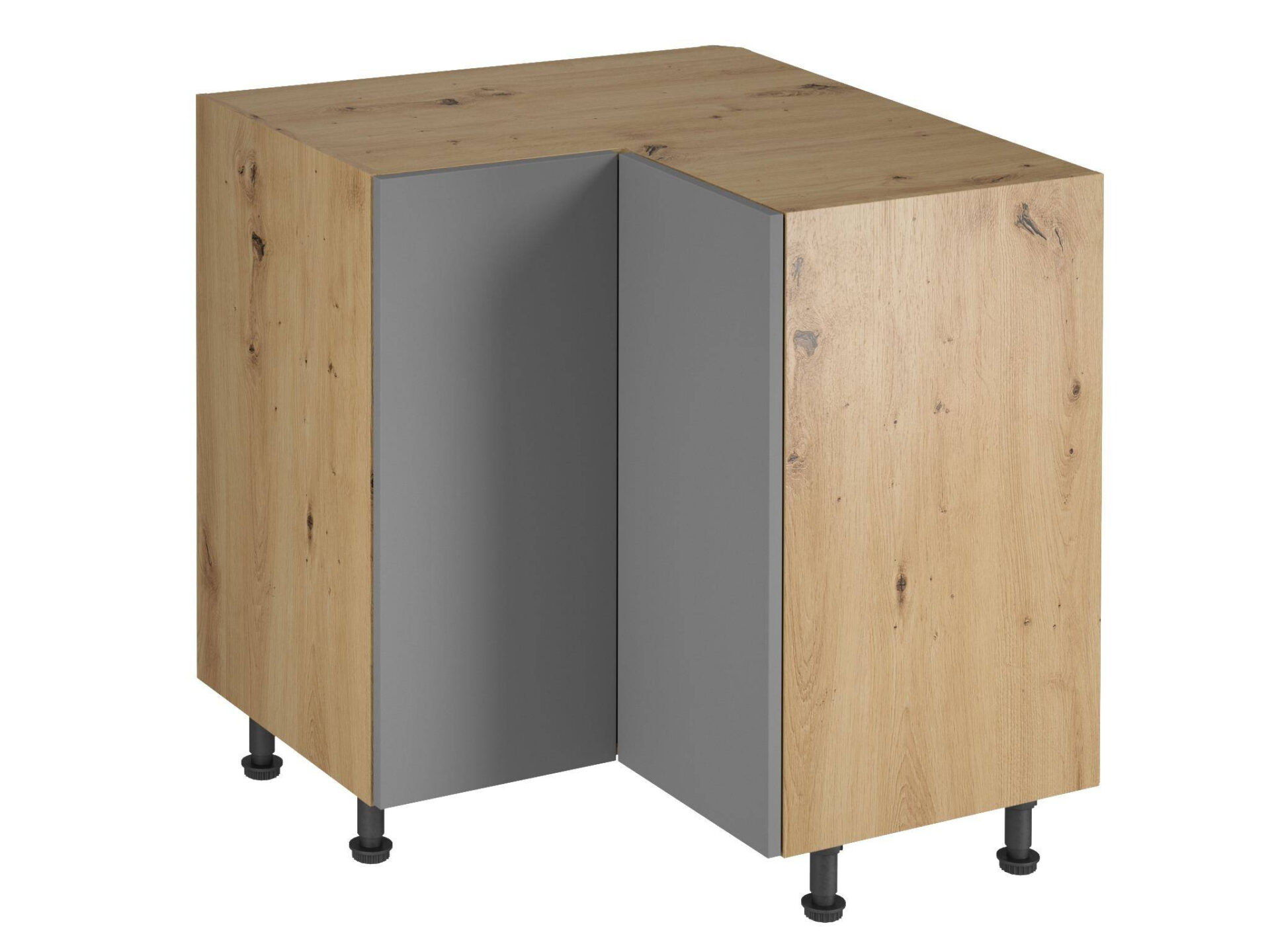 Apatinė 2 durų kampinė virtuvės spintelė D90N BE STALVIRŠIO Langen Beige