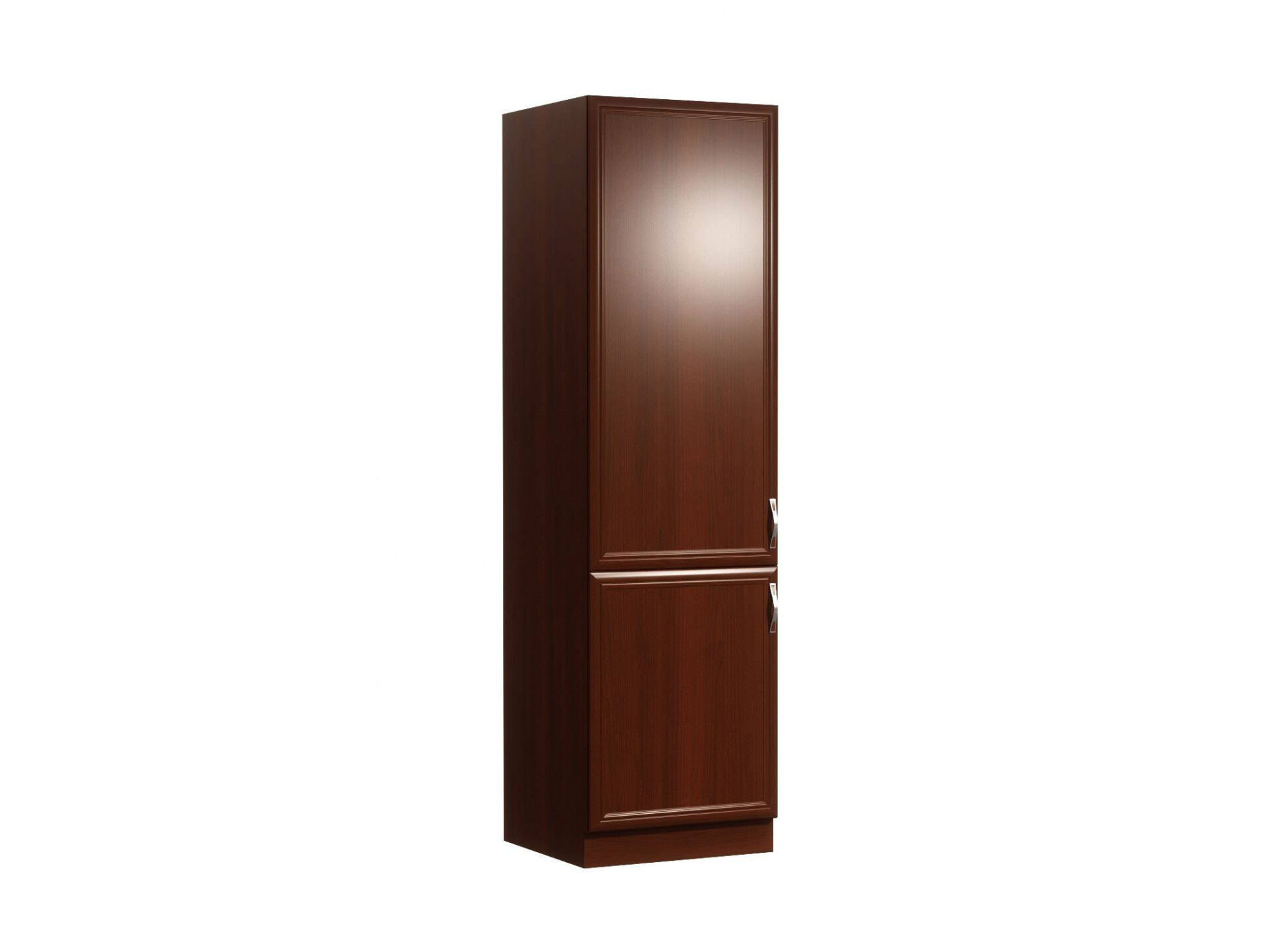 Apatinė 2 durų virtuvės spintelė kairėje pusėje, šaldytuvas D60ZL-L, Sicily Walnut