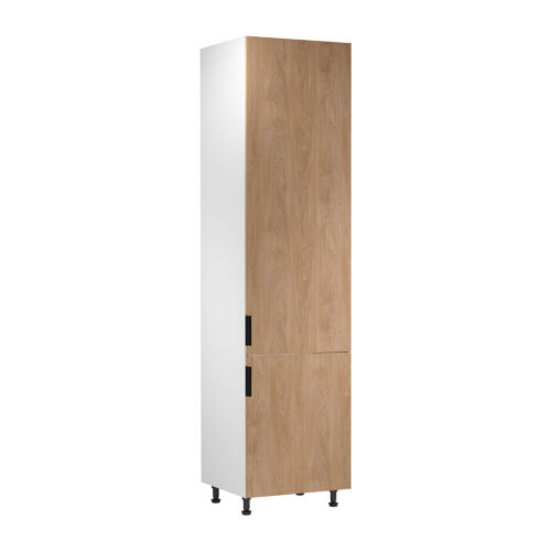 Apatinė virtuvės spintelė 2D Sorento D60ZLN P/L matinės baltos spalvos Puccini