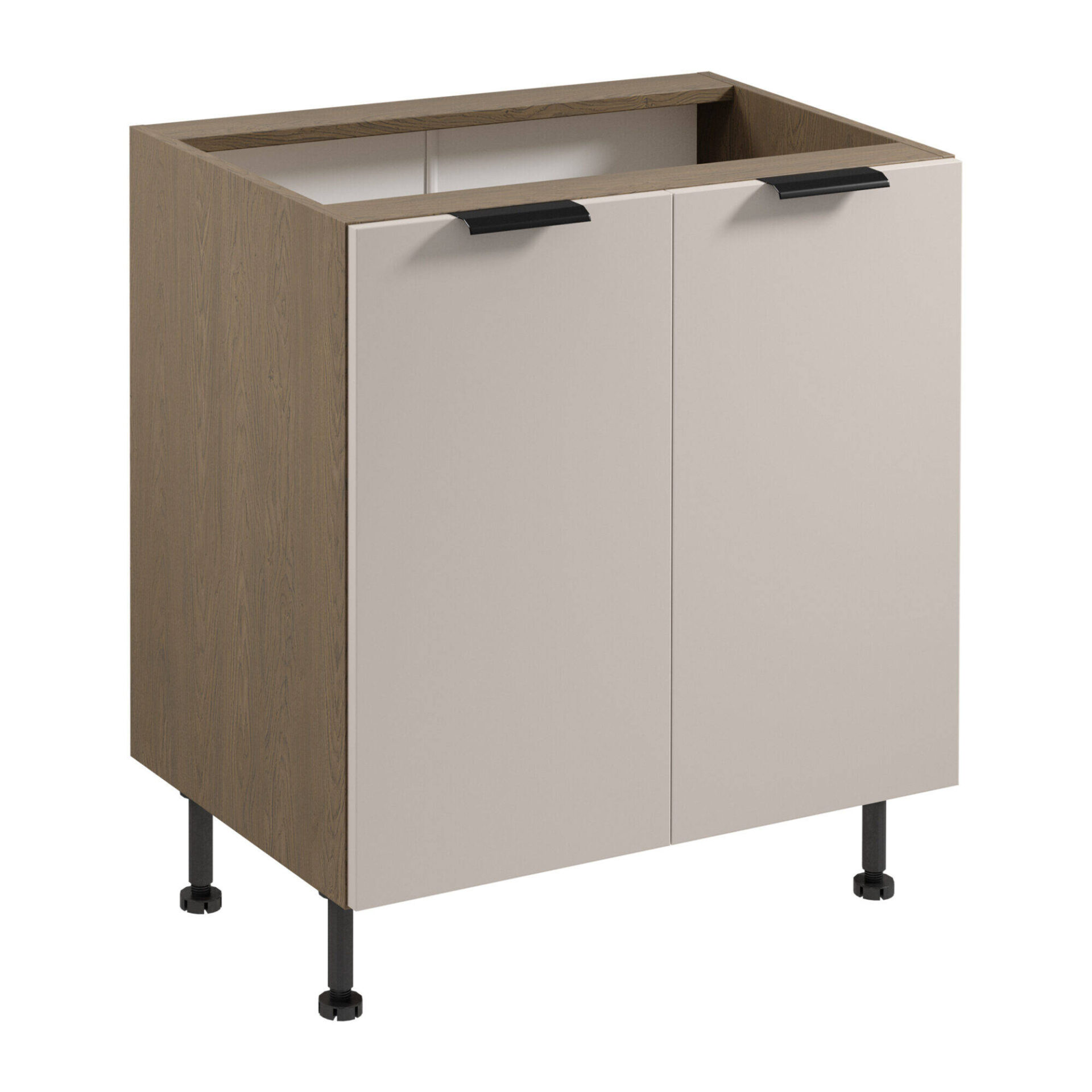 Apatinė virtuvės spintelė 2D Sorento D80 Baltic Storm Beige Matte