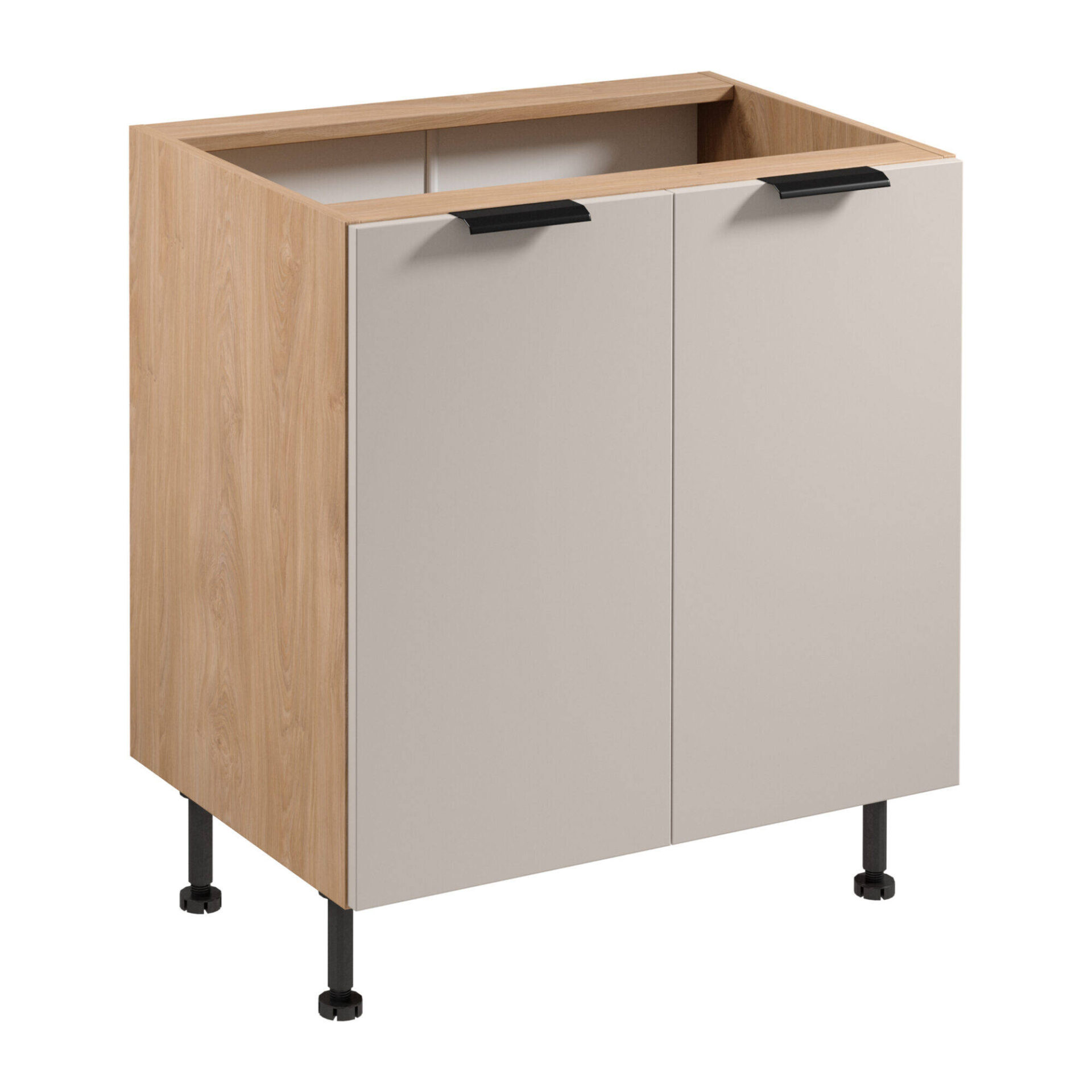 Apatinė virtuvės spintelė 2D Sorento D80 Puccini matinės smėlio spalvos