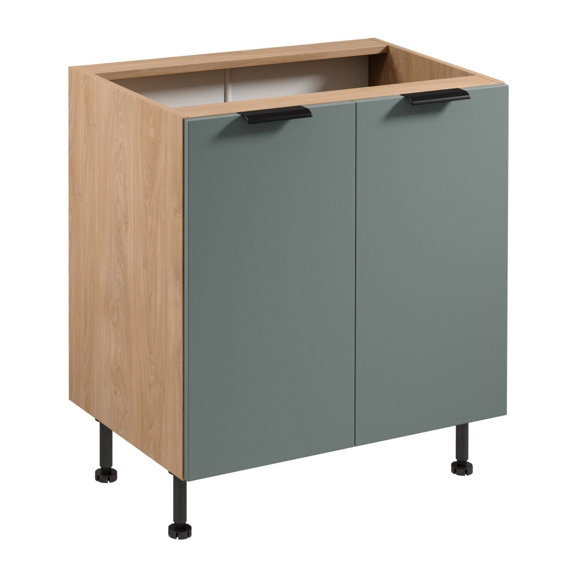 Apatinė virtuvės spintelė 2D Sorento D80 Puccini žalia