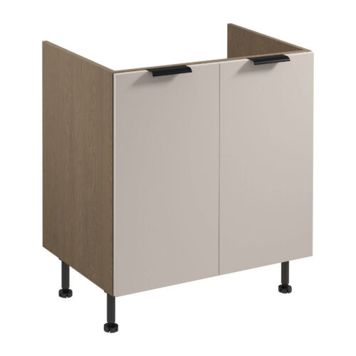 Apatinė 2D „Sorento“ virtuvės spintelė po kriaukle D80Z „Baltic Storm Beige Matte“