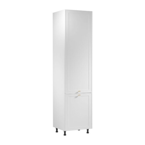 Apatinė 2D virtuvės spintelė šaldytuvui Sorento D60ZLN P/L matinės baltos spalvos
