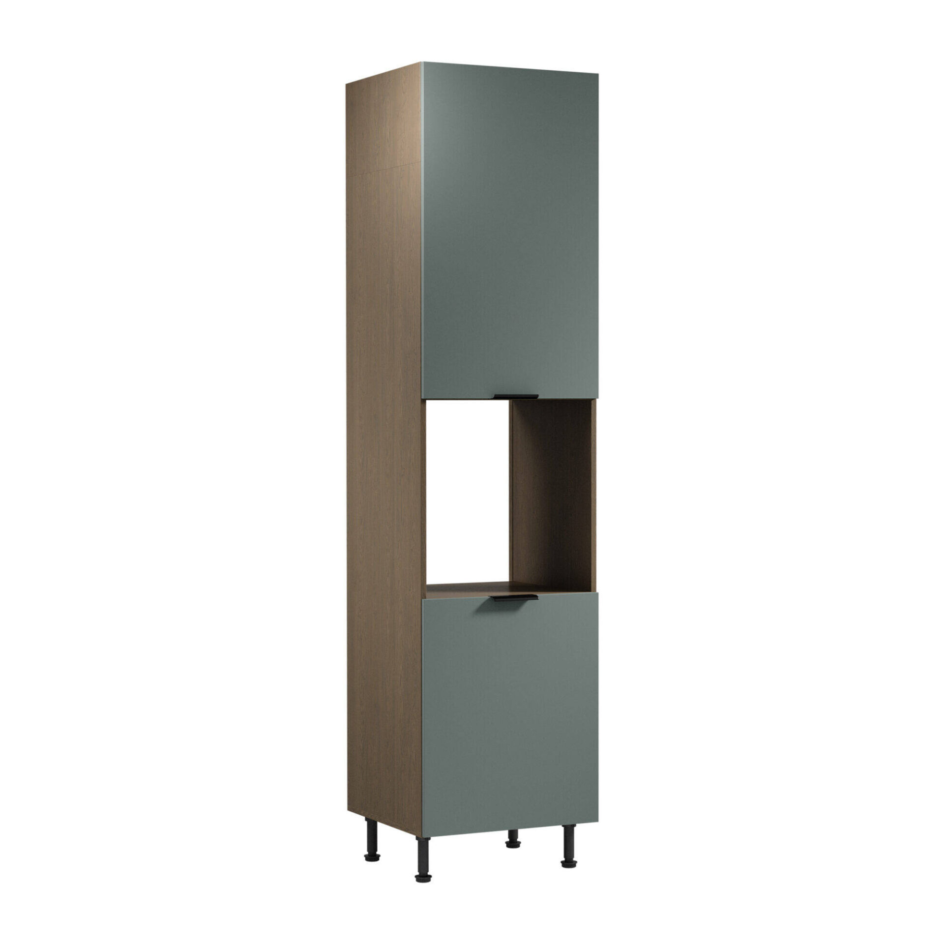 Apatinė 2D virtuvės spintelė su orkaite Sorento D60PWN P/L Baltic Storm Green