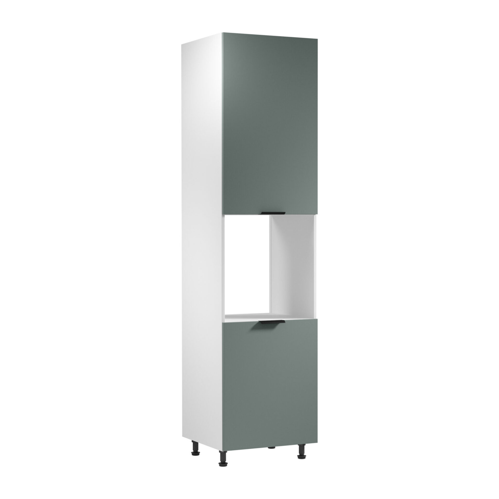 Apatinė 2D virtuvės spintelė su orkaite Sorento D60PWN P/L balta žalia