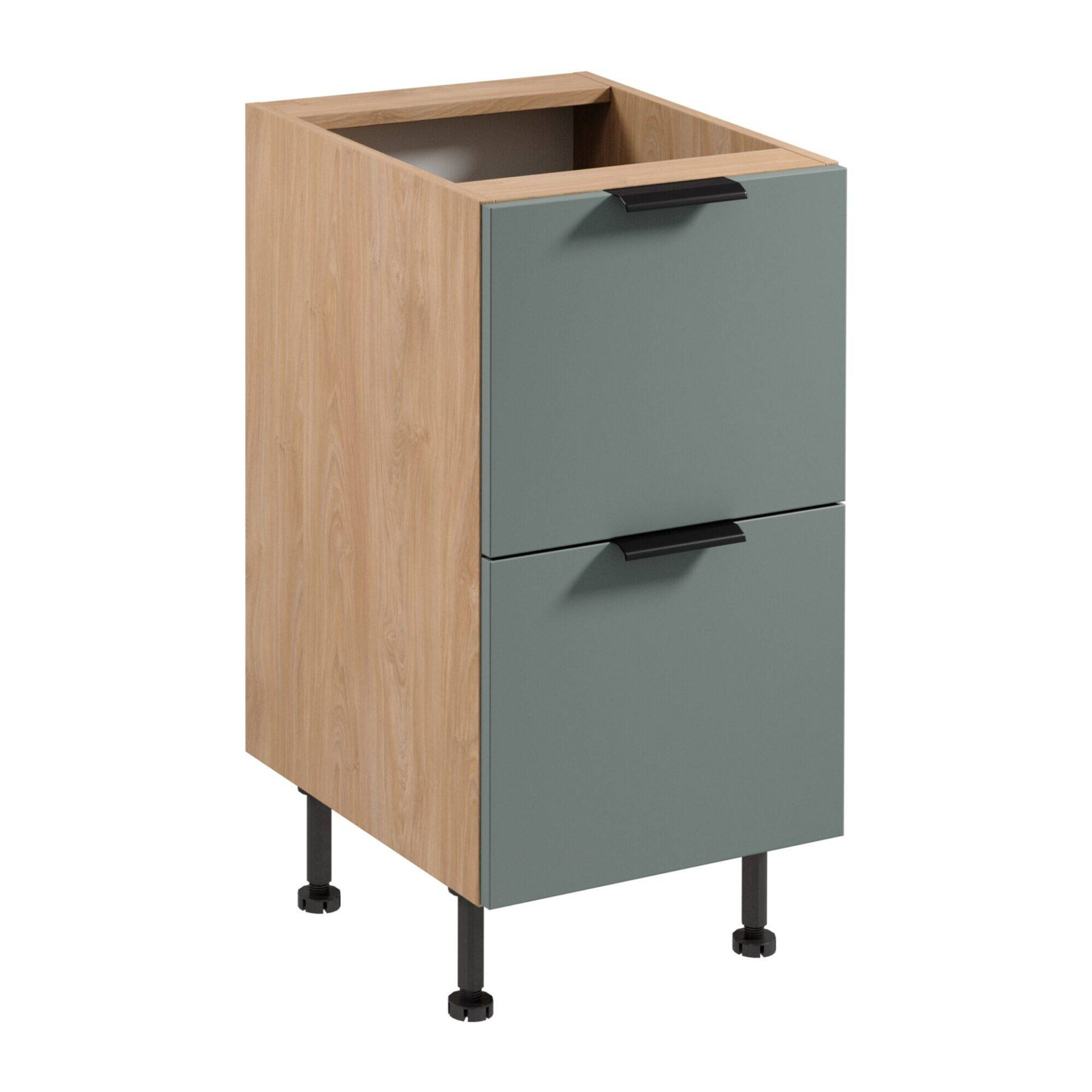 Apatinė virtuvės spintelė 2S Sorento D45S2 AX Puccini Green