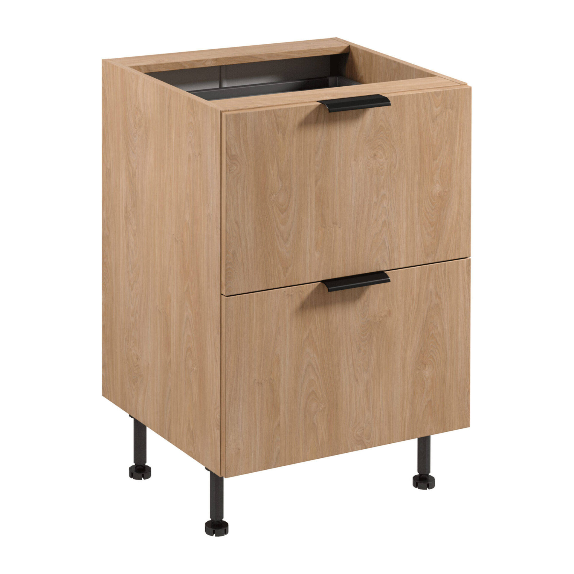 Apatinė virtuvės spintelė 2S su stalo įrankių įdėklu Sorento D60S2+1 AX Puccini