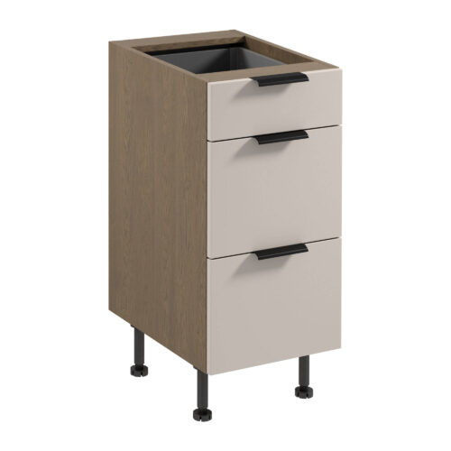 Apatinė virtuvės spintelė 3S Sorento D40S3 P/L AX Baltic Storm Beige Matte