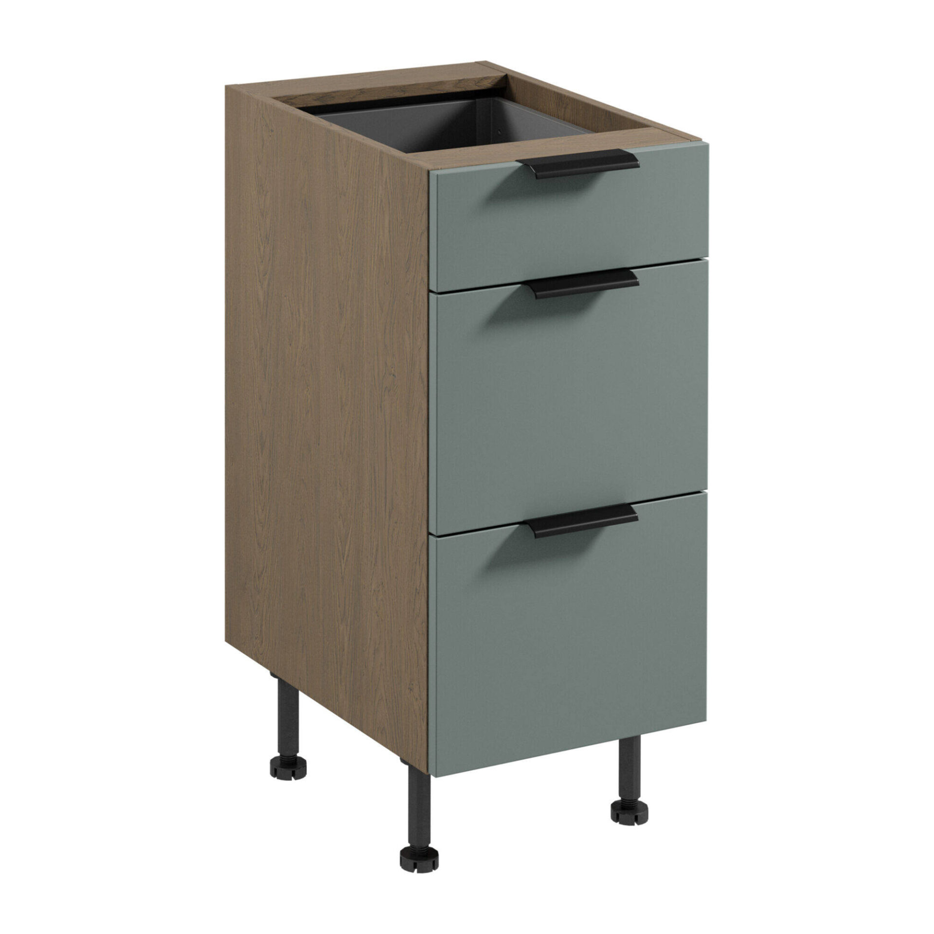 Apatinė virtuvės spintelė 3S Sorento D40S3 P/L AX Baltic Storm Green