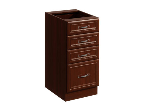 Apatinė virtuvės spintelė su 4 stalčiais, D40S4, Sicily Walnut