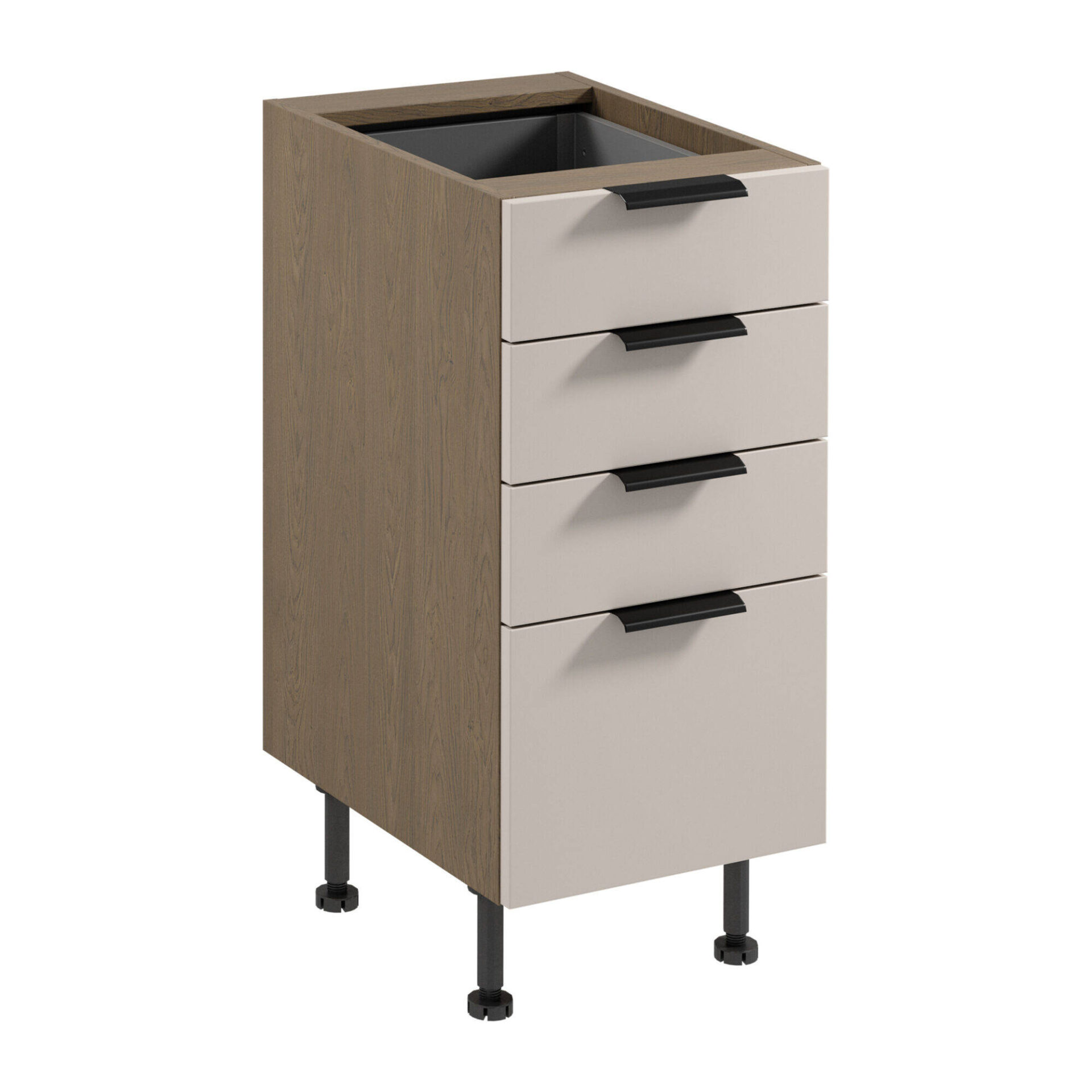 Apatinė virtuvės spintelė 4S Sorento D40S4 AX Baltic Storm Beige Matte