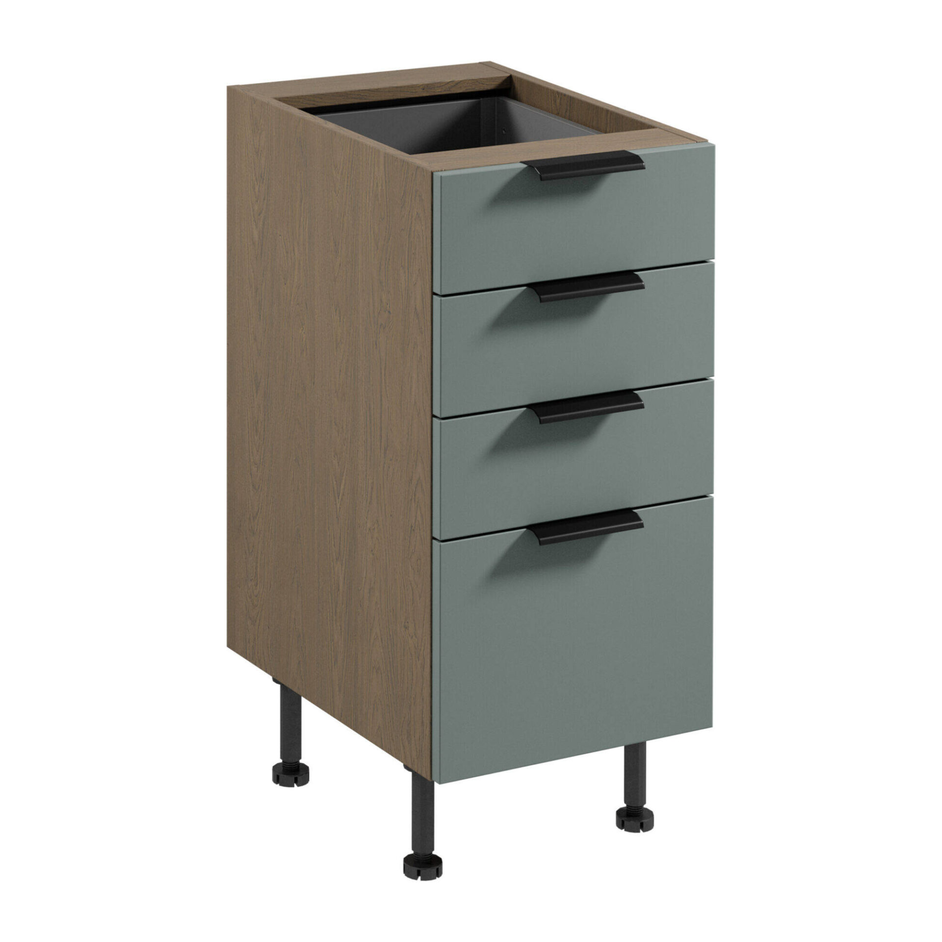 Apatinė virtuvės spintelė 4S Sorento D40S4 AX Baltic Storm Green