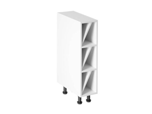 Apatinė atvira virtuvės spintelė D20W Linea pilkai balta matinė