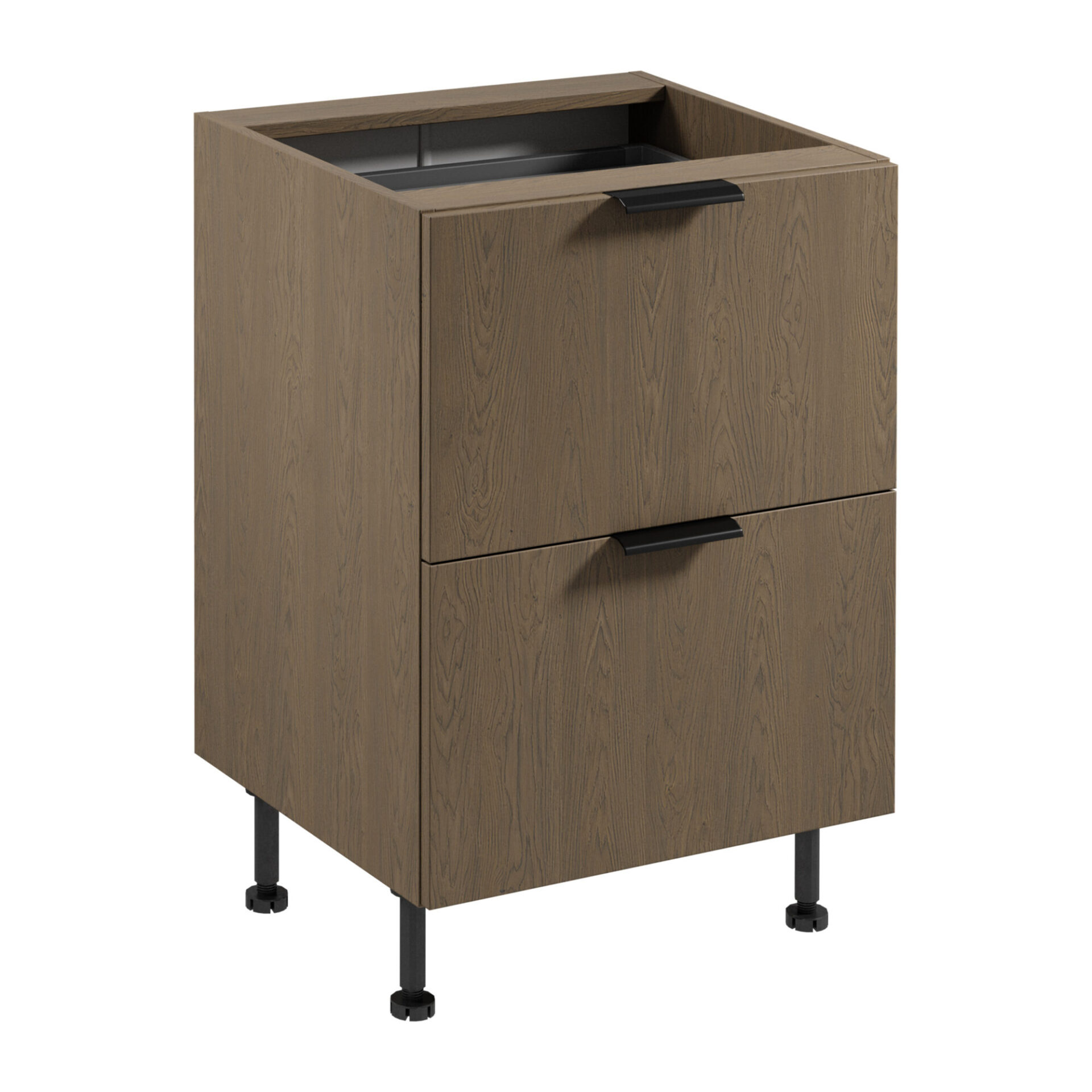 Apatinė virtuvės spintelė su stalo įrankių įdėklu 2S Sorento D60S2+1 AX Baltic Storm