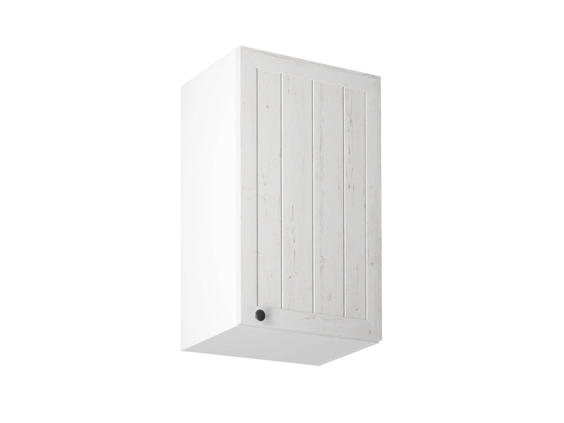 Viršutinė virtuvės spintelė, 1 durų, G45, Provanso pušis, Anderseno balta matinė