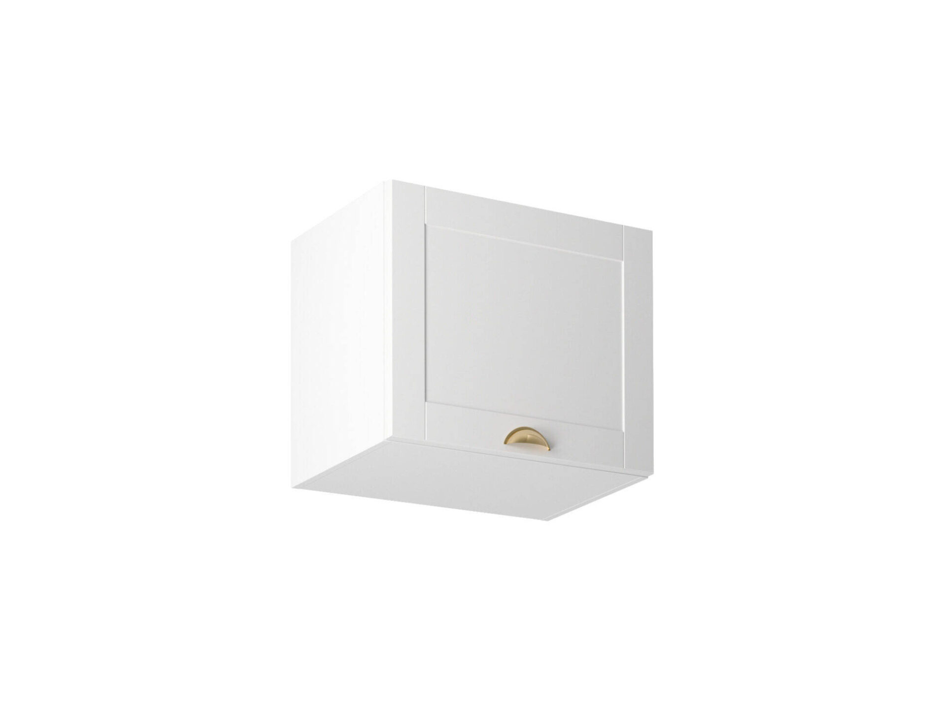 Viršutinė 1 durų virtuvės spintelė G50K Linea White Matte White