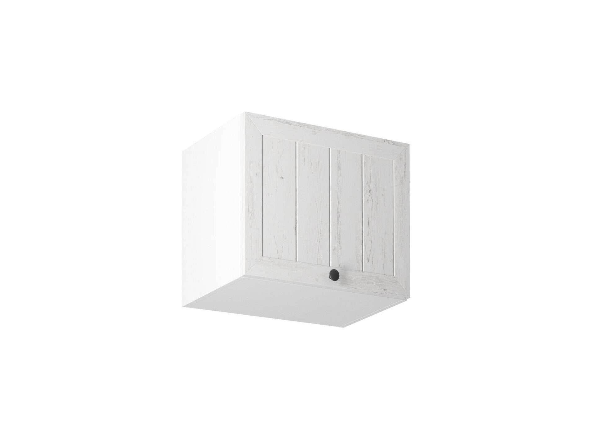 Viršutinė virtuvės spintelė, 1 durų, G50K, Provanso pušis, Anderseno balta matinė