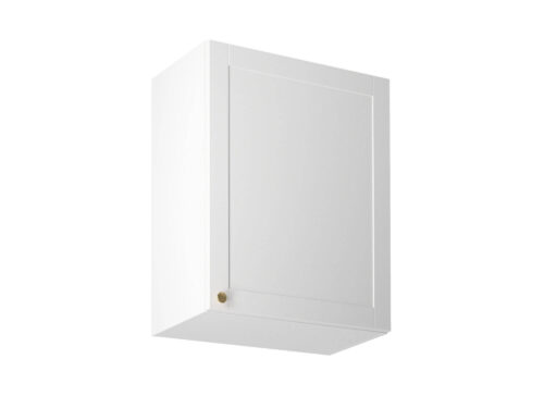 Viršutinė virtuvės spintelė, 1 durų, G60-P/L, „Linea White Matte White“