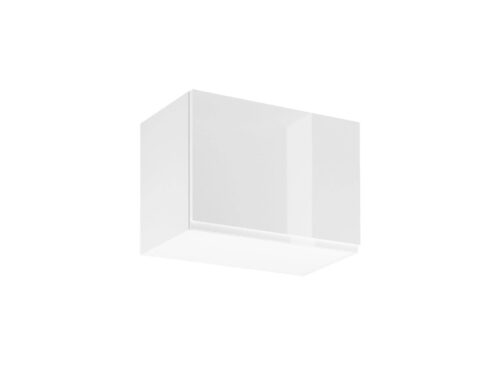 G60K drebulės baltumo blizgi 1 durų viršutinė virtuvės spintelė