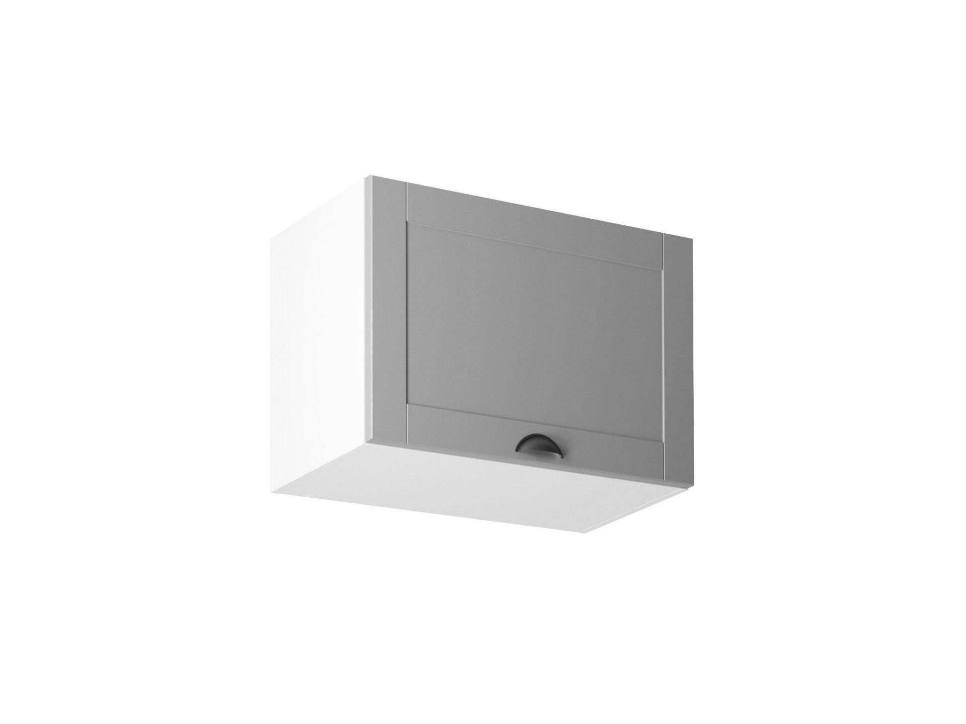 Viršutinė vienų durų virtuvės spintelė G60K Linea pilkai matinė