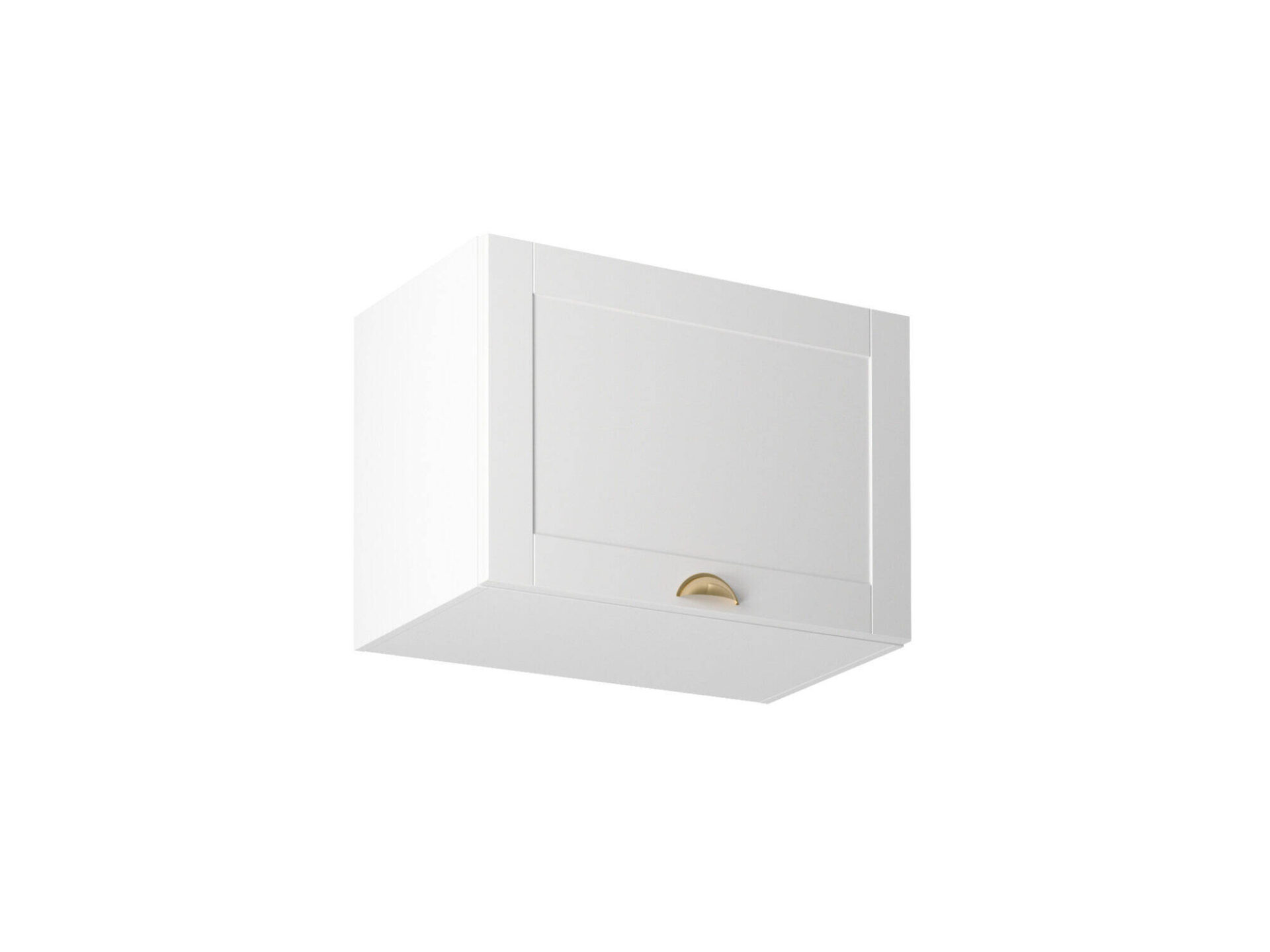 Viršutinė 1 durų virtuvės spintelė G60K Linea balta matinė