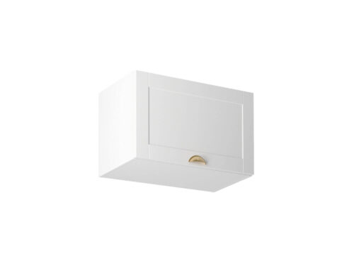 Viršutinė virtuvės spintelė, 1 durų, G60KN, „Linea White Matte White“
