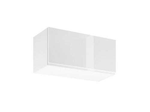 G80K drebulės baltumo blizgi 1 durų viršutinė virtuvės spintelė