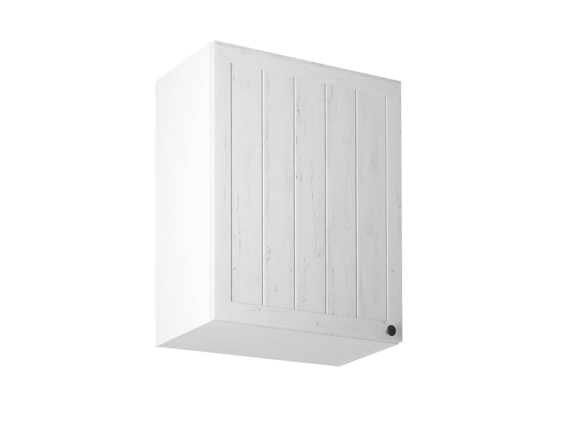 Viršutinė virtuvės spintelė, 1 durų, kairė, G601D-L, provanso pušis, Anderseno balta matinė spalva