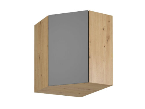 Viršutinė kampinė virtuvės spintelė, 1 durys, G60N, pilka, Langen