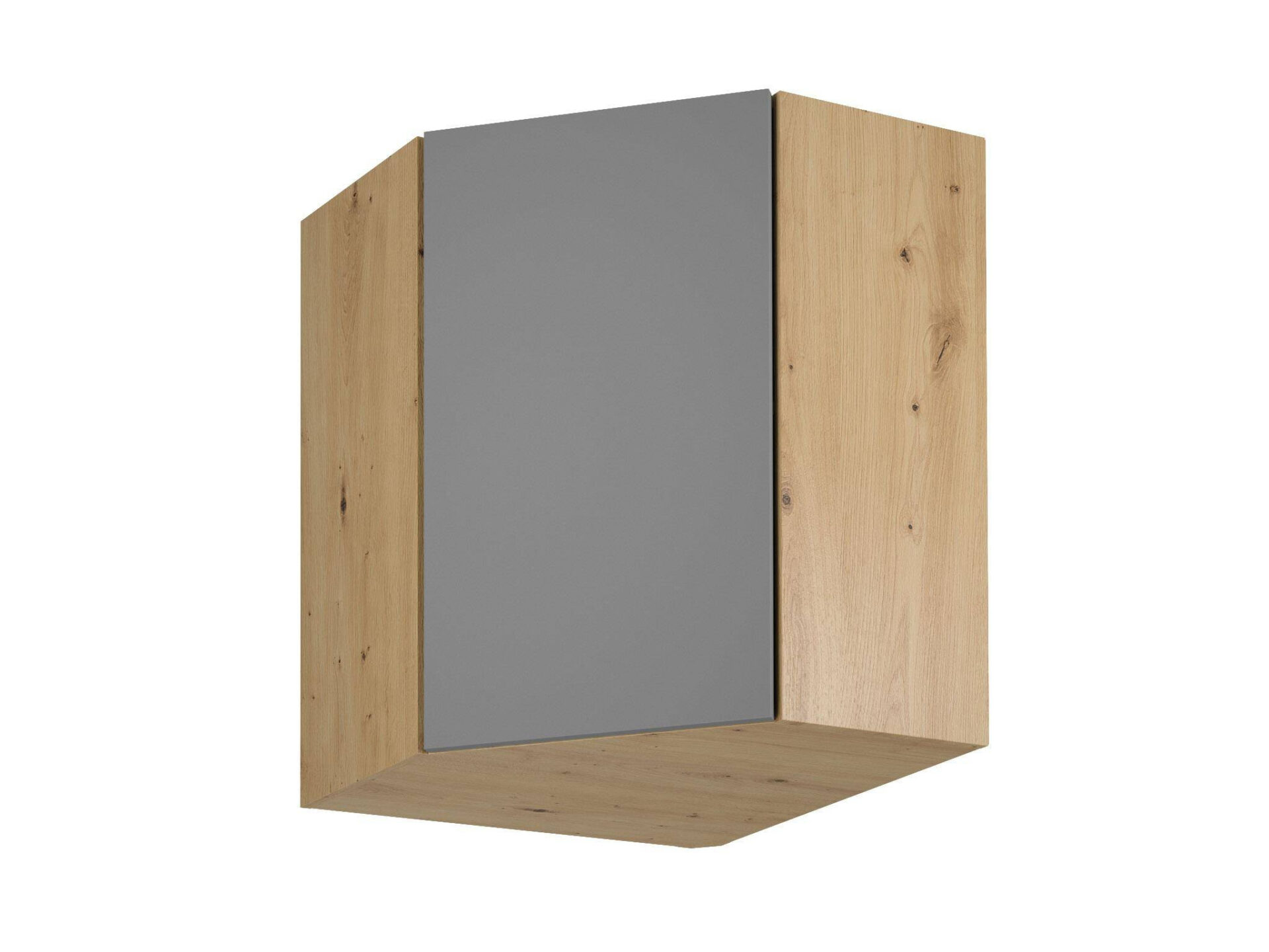 Viršutinė kampinė virtuvės spintelė, 1 durys, G60N, pilka, Langen