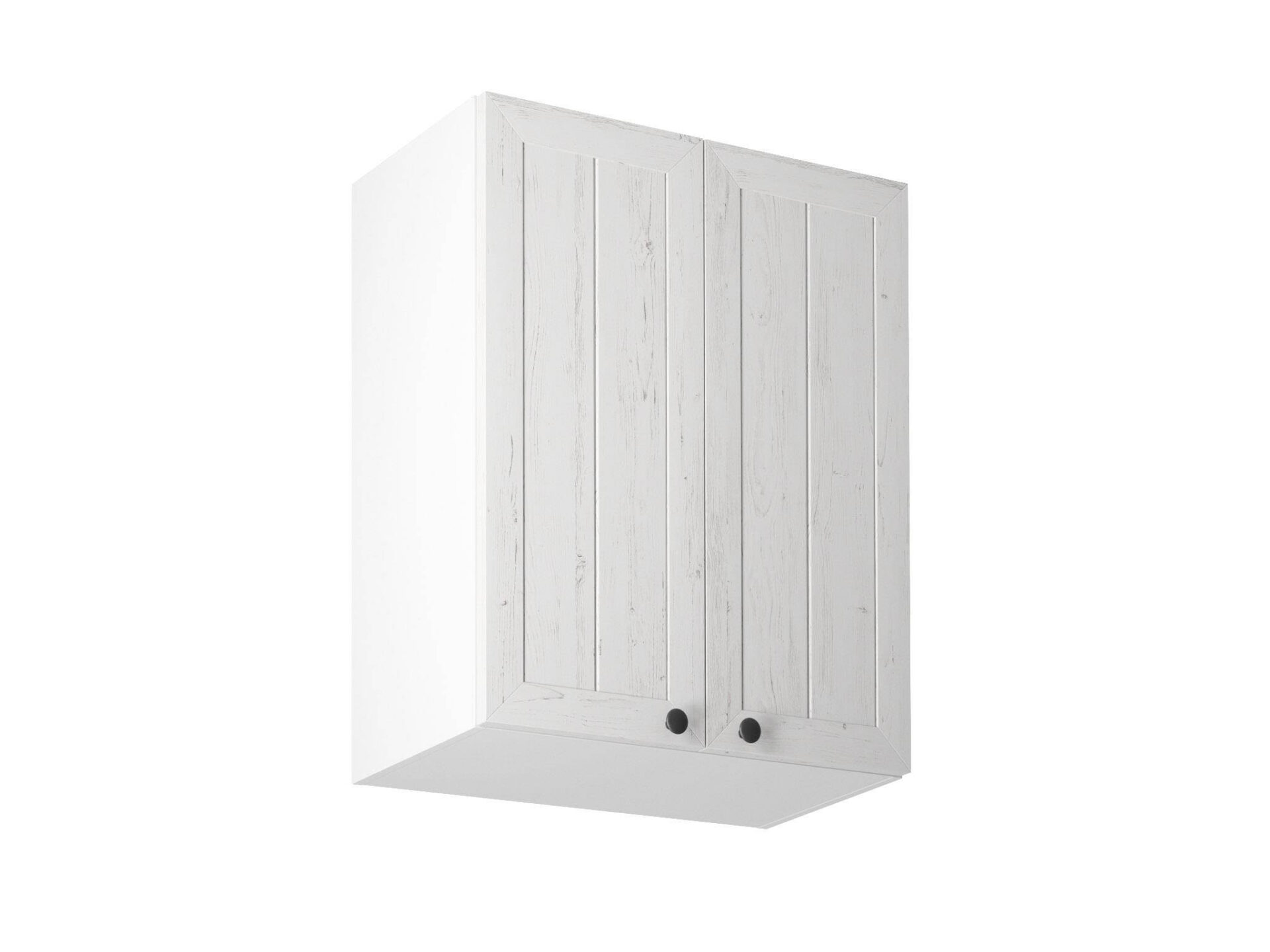 Viršutinė 2 durų virtuvės spintelė G60 Provanso pušis Anderseno balta matinė