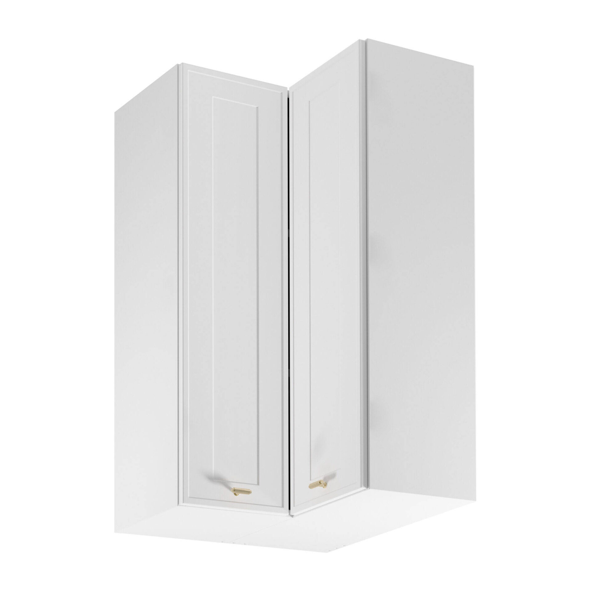 Viršutinė 2D kampinė virtuvės spintelė Sorento G60N2 matinės baltos spalvos