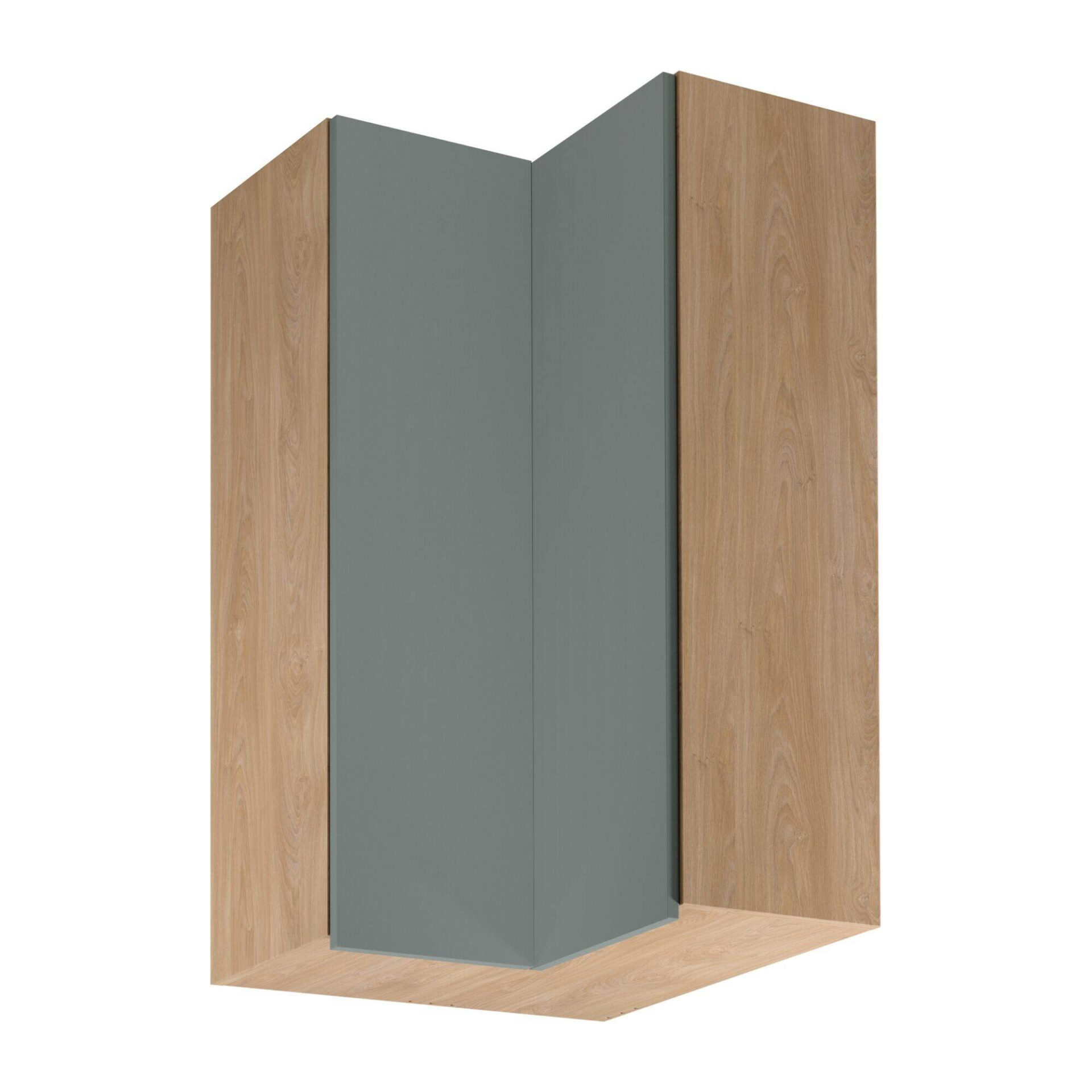 „Sorento G60N2 Puccini“ žalia 2D kampinė viršutinė virtuvės spintelė