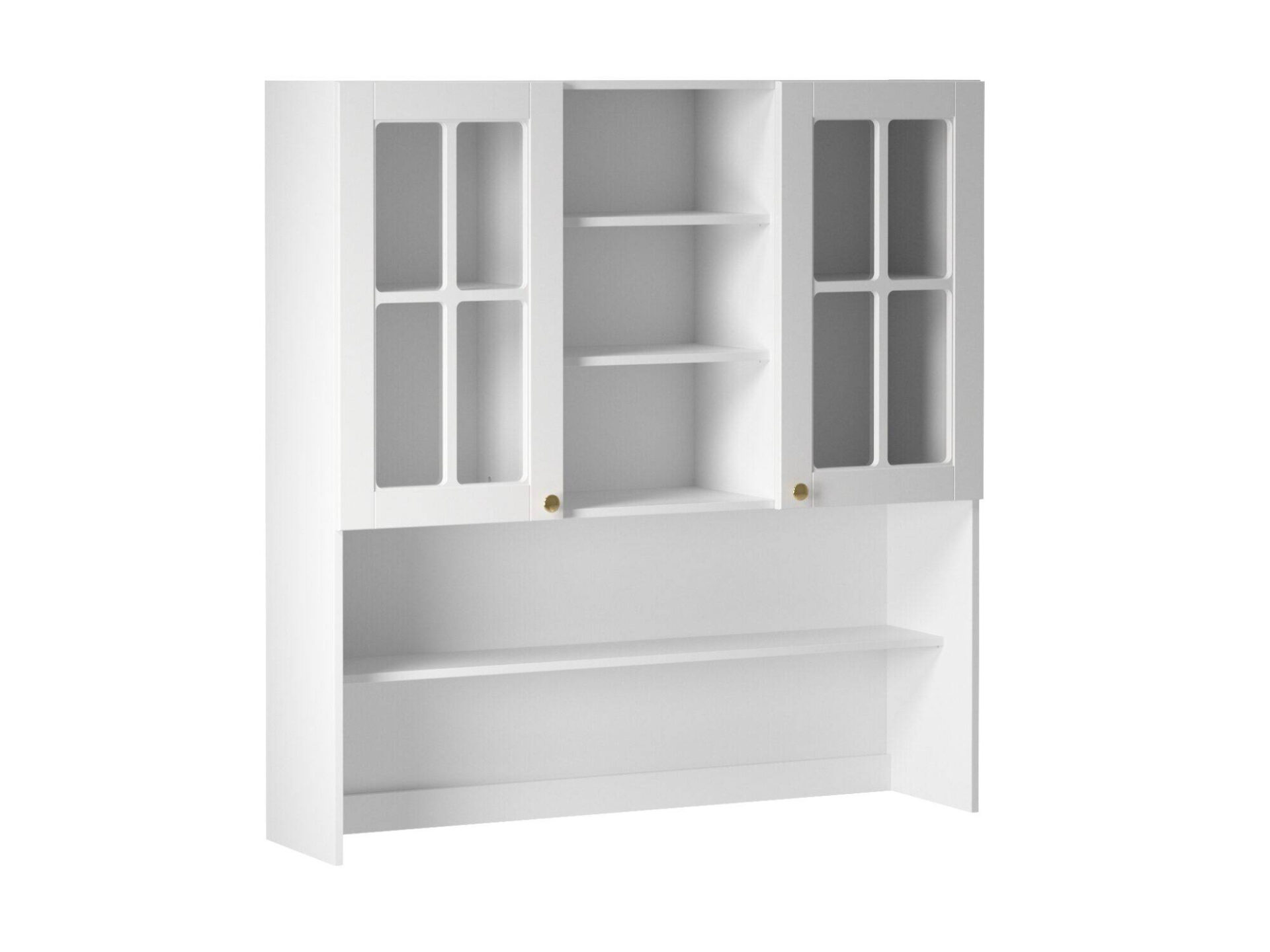 K120 Linea balta matinė viršutinė virtuvės spintelė