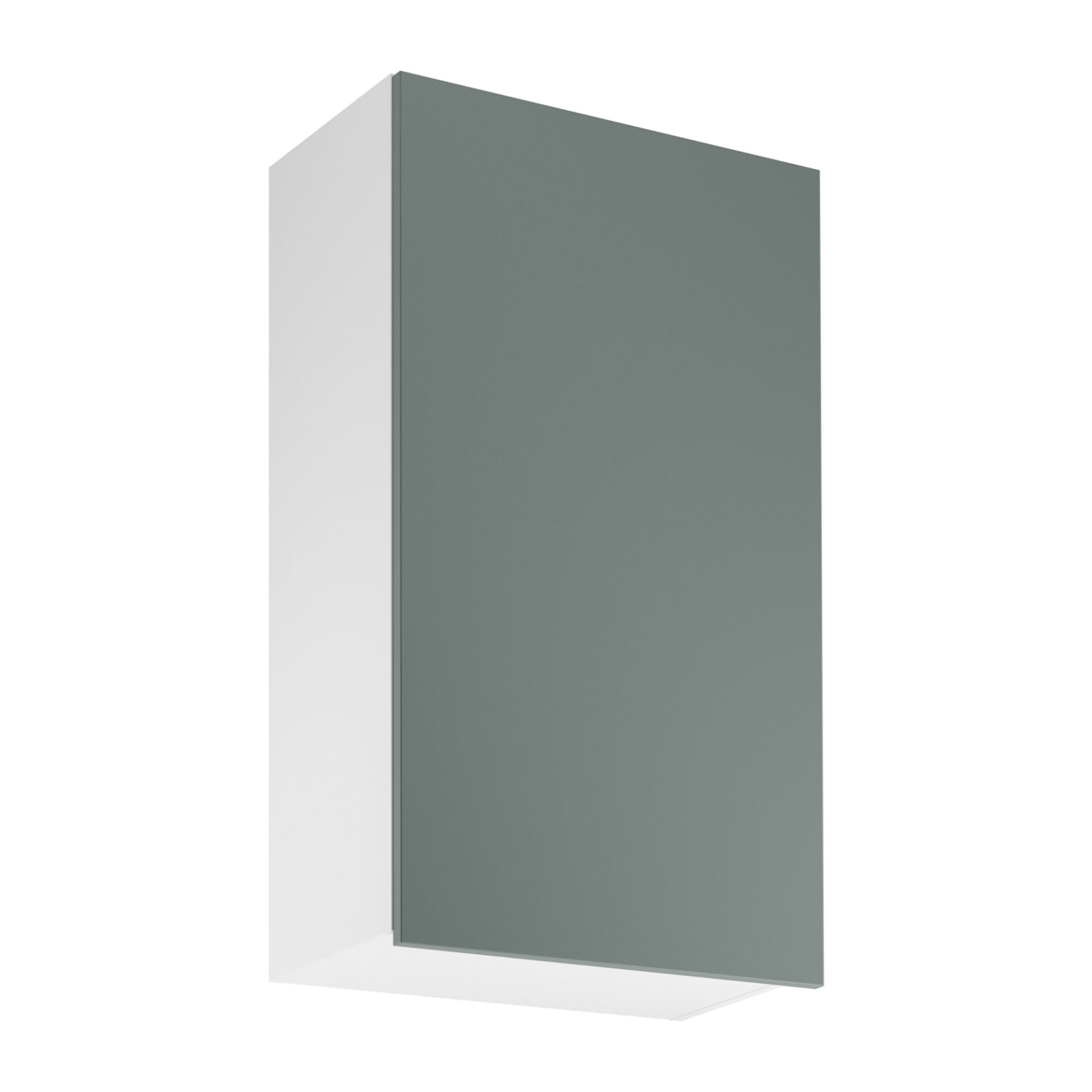 Sorento G60 viršutinė virtuvės spintelė, baltai žalia, su langais