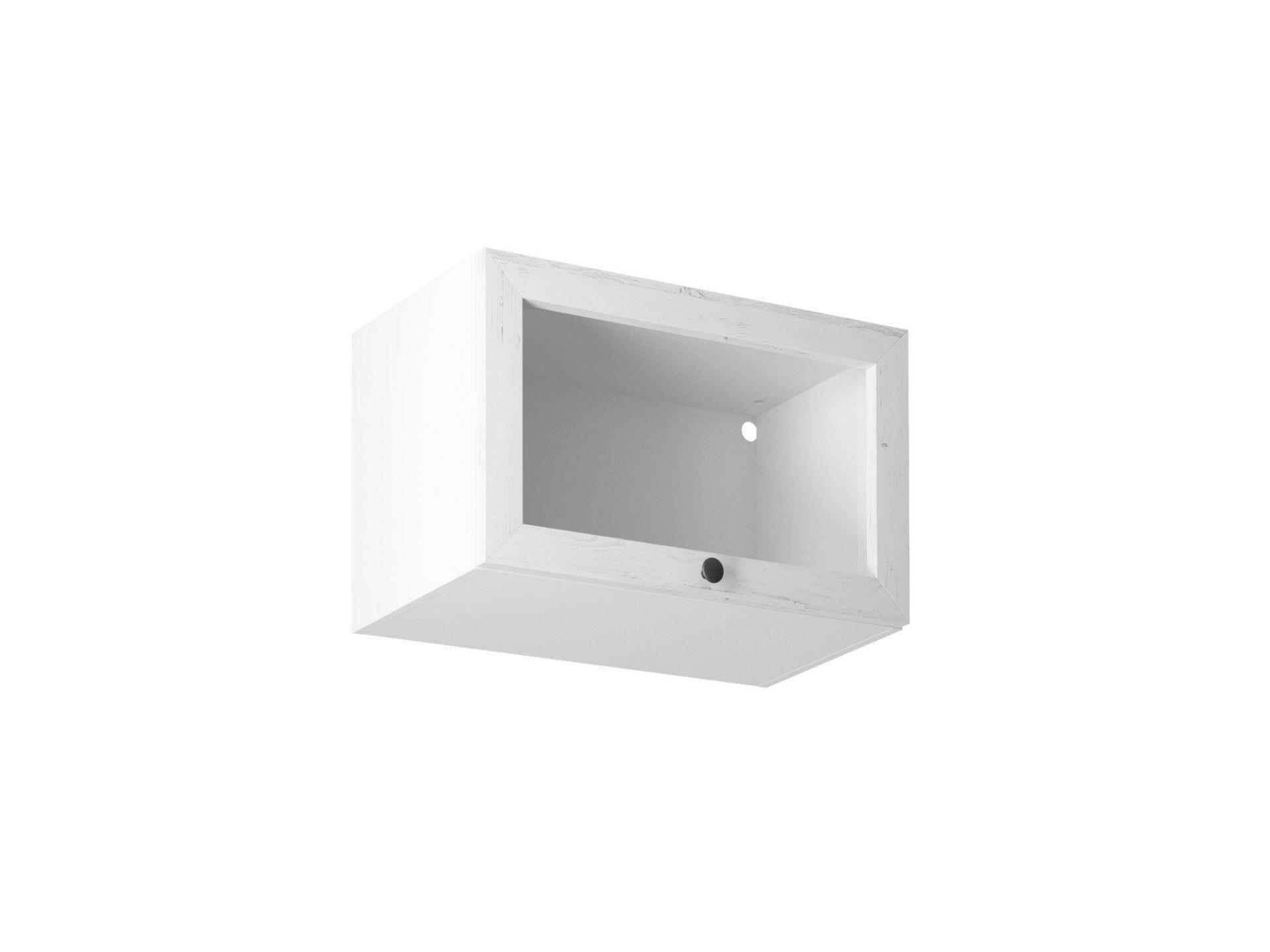 Viršutinė virtuvės spintelė, 1 durų, G60KSN, provanso pušis, Anderseno balta matinė