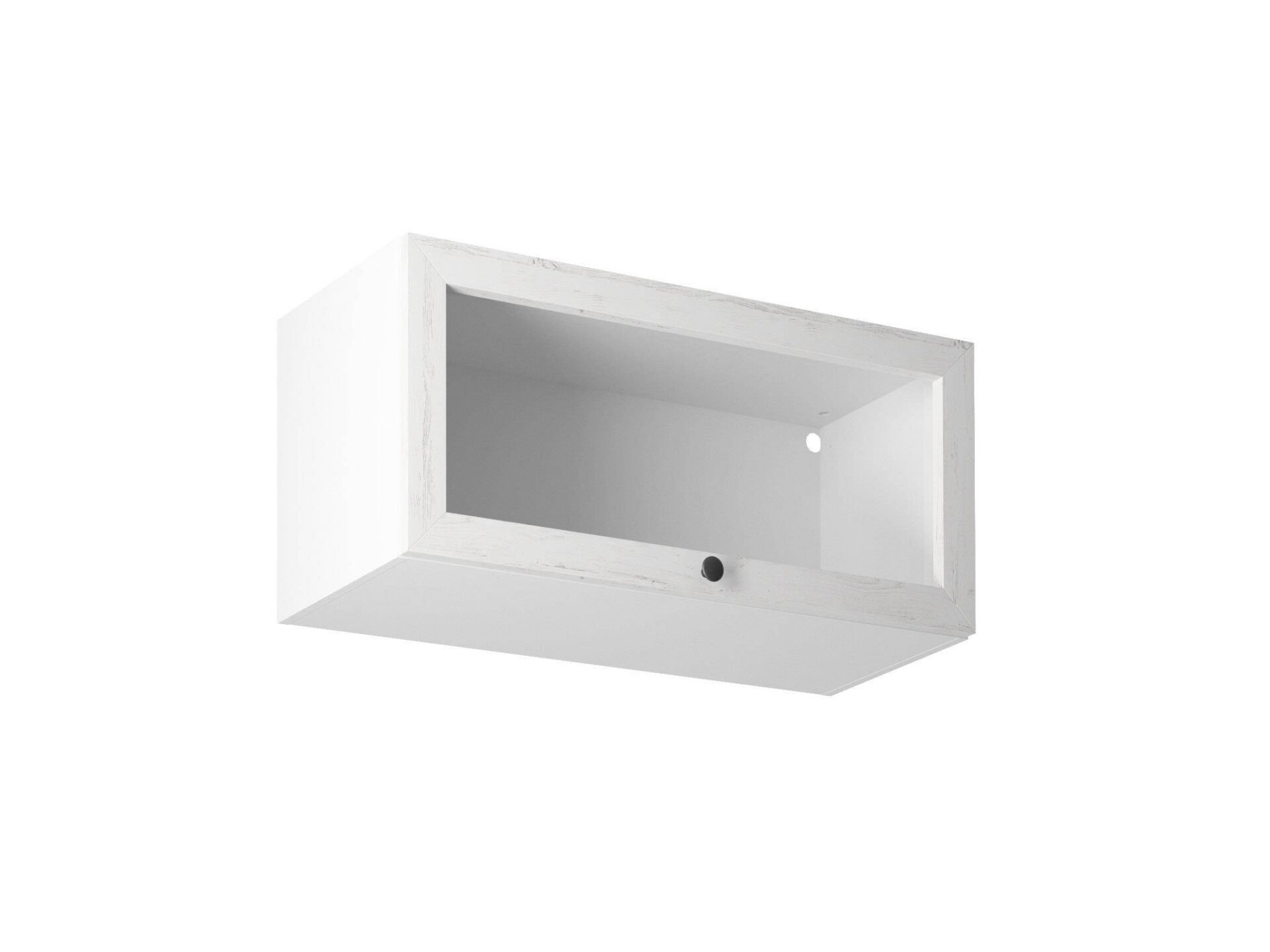 Viršutinė virtuvės spintelė, 1 durų, G80KS, provanso pušis, Andersen matinė balta