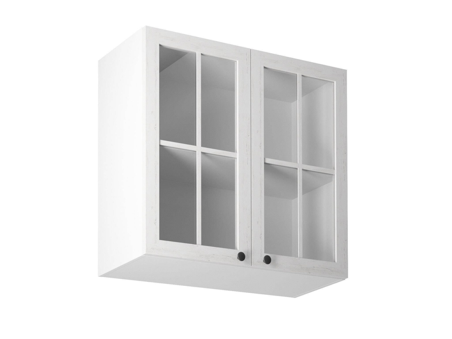 Viršutinė virtuvės spintelė, 2 durų, G80S, provanso pušis, Andersen, matinė balta